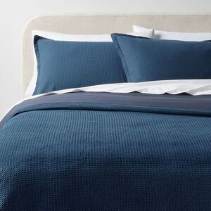 Threshold - Twin/Twin Extra Long Washed Waffle Weave Duvet Cov Navy